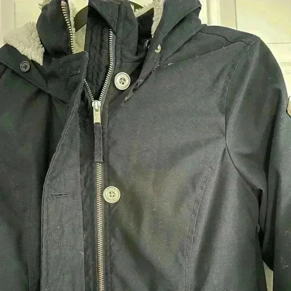 Hollister coat navy blue - Picture 4 of 8